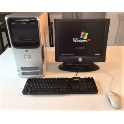 Te Koop Dell Dimension 5150 Pentium 4 Computer met 32 Bit met 3 Ghz Computer en een Mini Iomega Externe Harde Schijf met 500 Gb en een 18 Inch Dell Lcd en een Apple Airport Extreme voor de prijs van € 260..