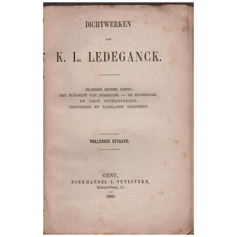 Karel Lodewijk Ledeganck - Dichtwerken