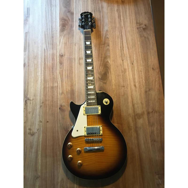 Epiphone Les Paul standard sunburst, Linkshandig/Left handed