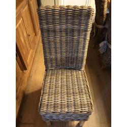 6 landelijke eetkamerstoelen