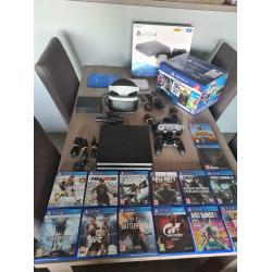Playstation 4 1tb   VR bril (volledig pakket)