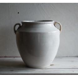 Witte Franse inmaak pot