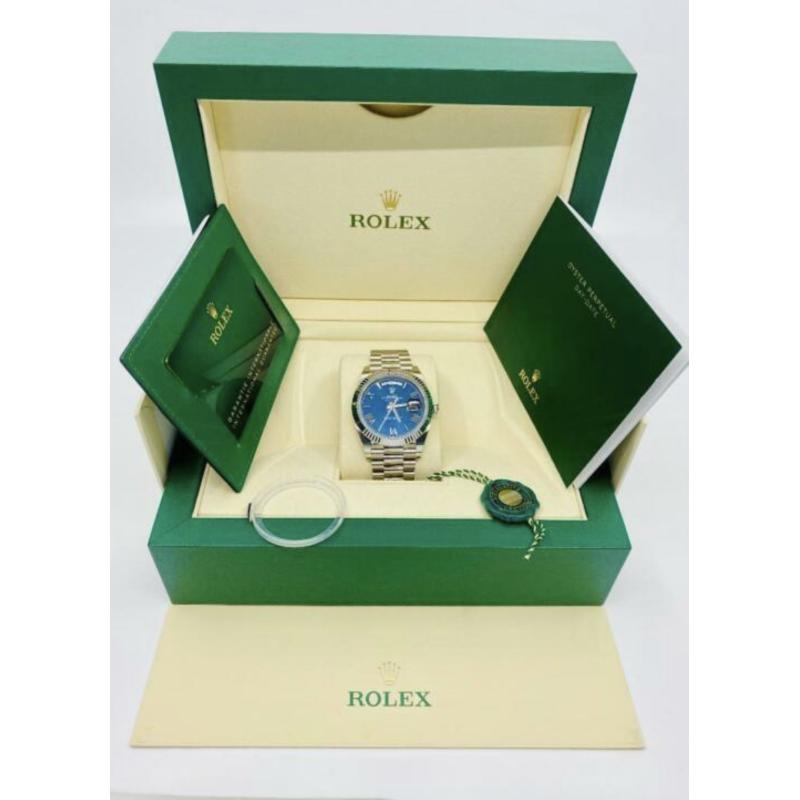 Rolex day date 40 - 228239 -white gold - blue dial