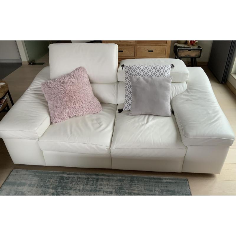 Witte lederen Salon