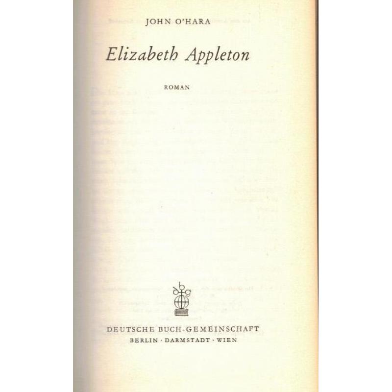 John O'Hara - Elisabeth Appleton