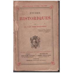 Philip Van der Haeghen - Etudes Historiques