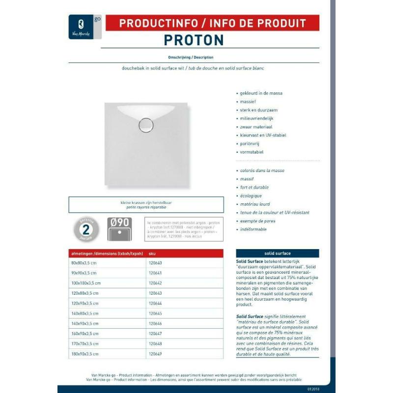 Douchebak Van Marcke Proton