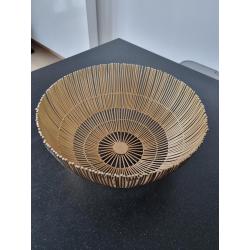 NIEUWE goudkleurige metalen design fruitschaal