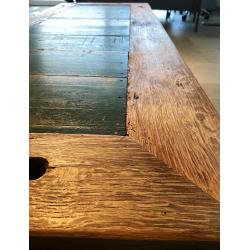 Salontafel - groen eik