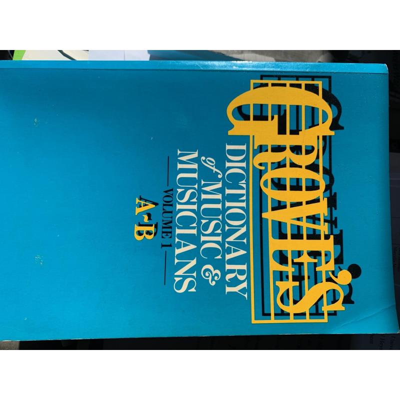 Grove's Dictionary of Music and Musicians paperback 5th edition 1954