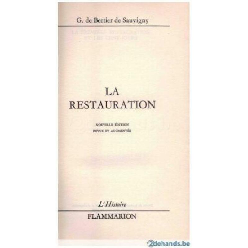 Guillaume de Bertier de Sauvigny - La Restauration