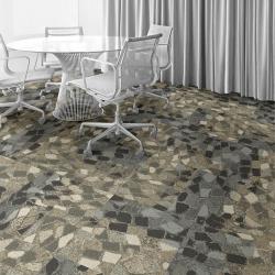Zéér decoratieve 'Stone Look' Tapijttegels van Interface