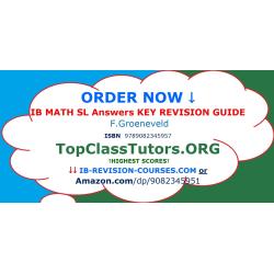 IB Math SL Answers: step-by-step solutions