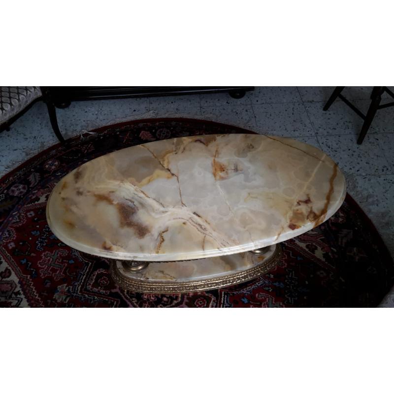Salontafel met marmeren bladen