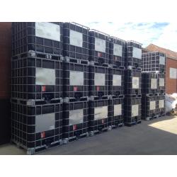 Zwarte ibc containers 1000L