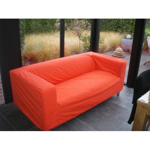 2-zitszetel, rode bekleding