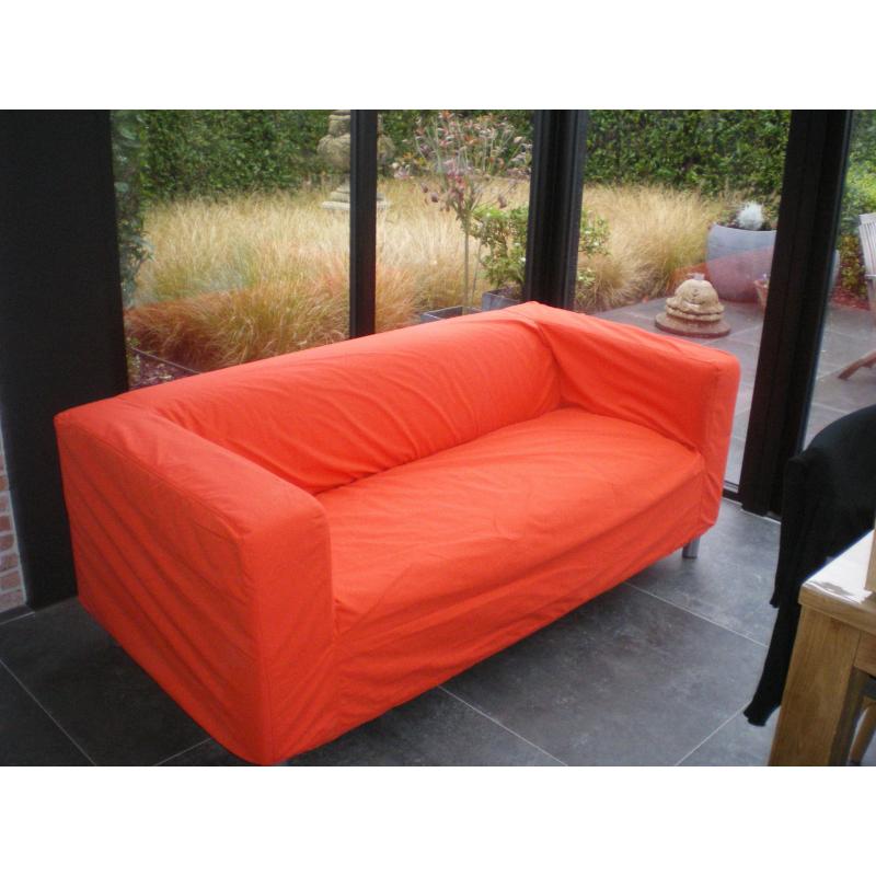 2-zitszetel, rode bekleding