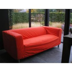 2-zitszetel, rode bekleding