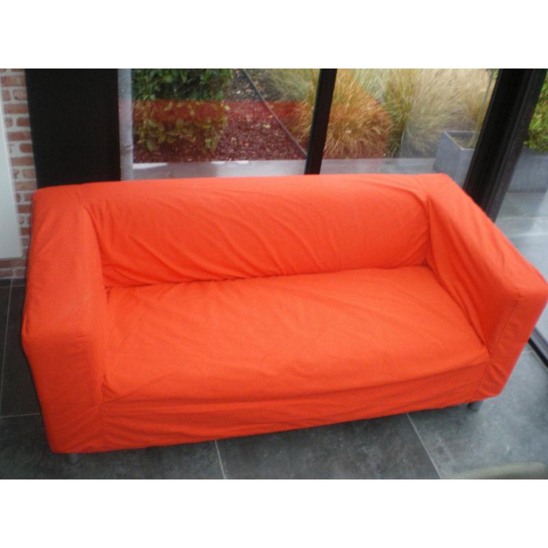 2-zitszetel, rode bekleding