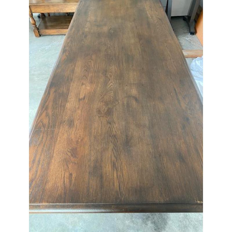 prachtrige eiken eettafel