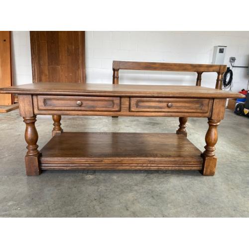 6 eiken stoelen met biezen