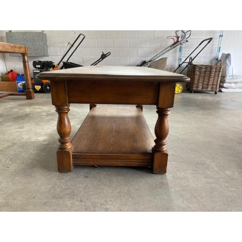6 eiken stoelen met biezen