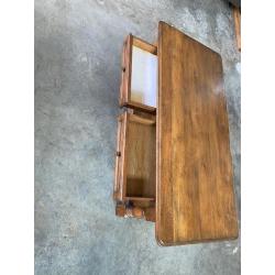 6 eiken stoelen met biezen