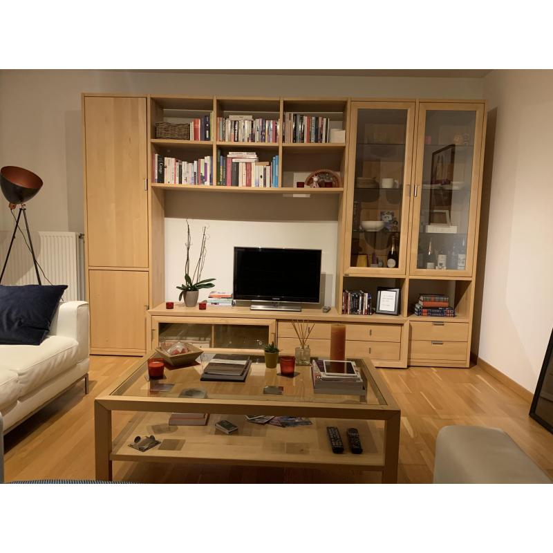 Hülsta set woonkamer: wandmeubel   salontafel