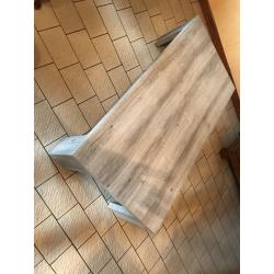 Houten lage salontafel