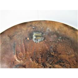 Antiek Egyptisch Wandbord Koper met 925/1000 zilver