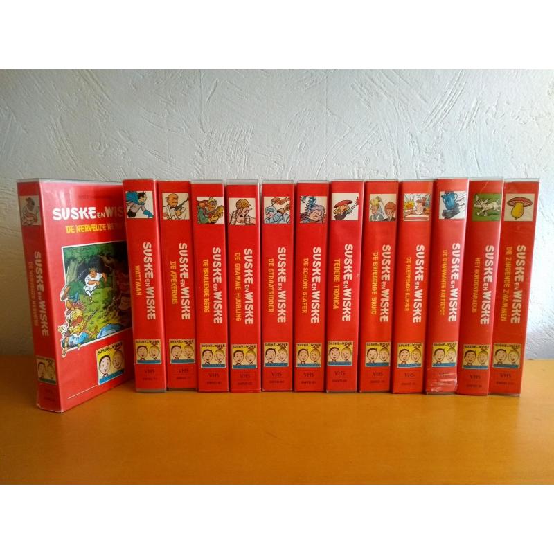 Suske en Wiske vhs, cassettes, dvd, cd-rom.