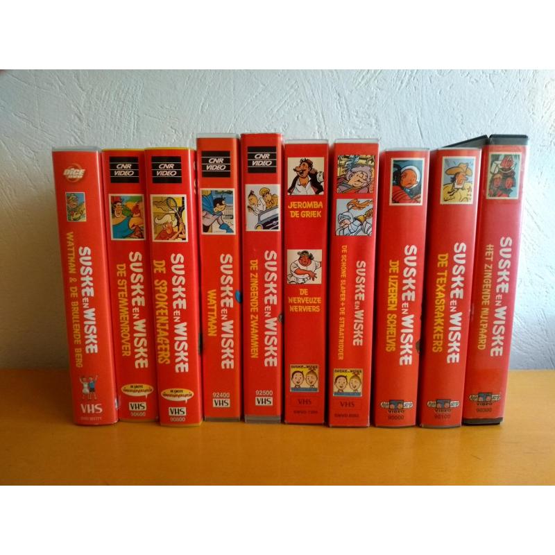 Suske en Wiske vhs, cassettes, dvd, cd-rom.