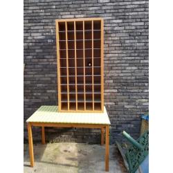 Design wandkast ( hout   metaal)