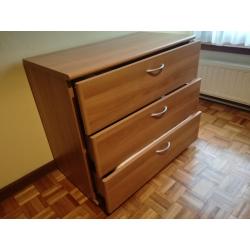 Bureau met opzetstuk   ladekast