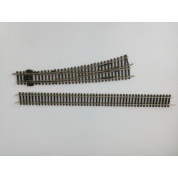Peco wissel art. SLEO187 en restant flexibele rail