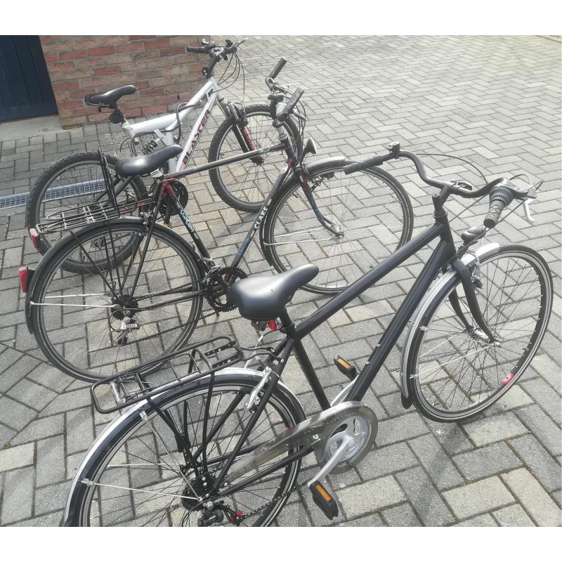 3 fietsen