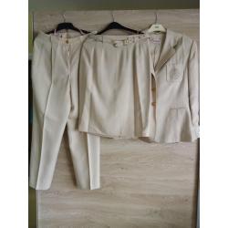 Beige broekpak