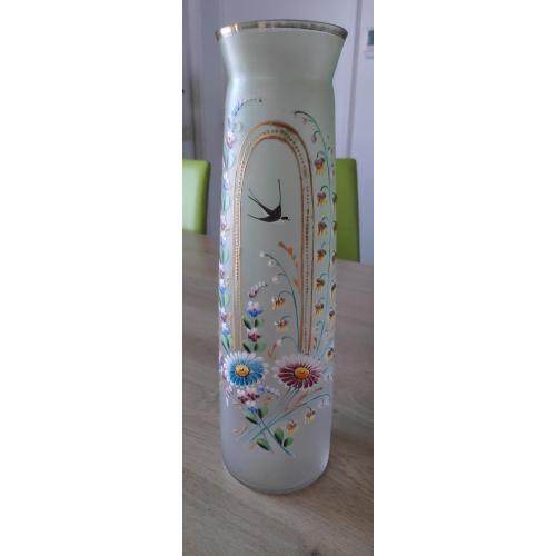 Antieken vaas Art Deco met de hand geschilderd