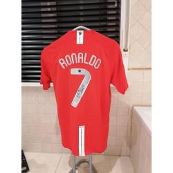 Christiano Ronaldo shirt gesingieerd Man United