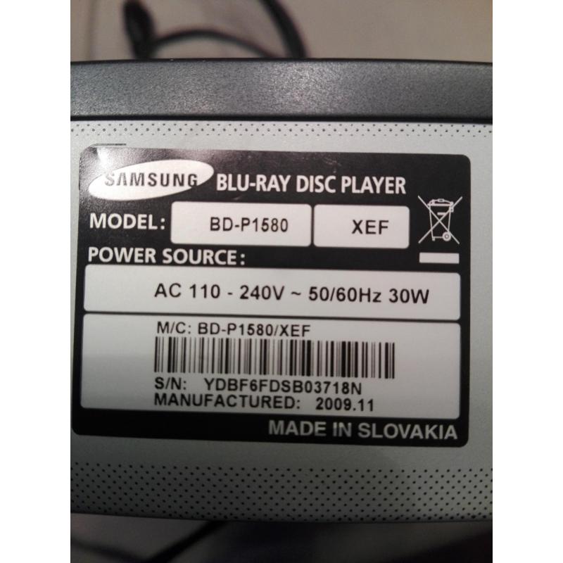 SAMSUNG BLU-RAY MET TOEBEHOREN