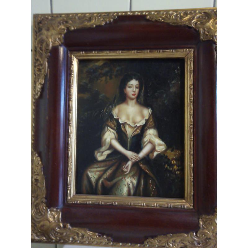 Te koop, twee zeer mooie, oude antieke olieverf schilderijen