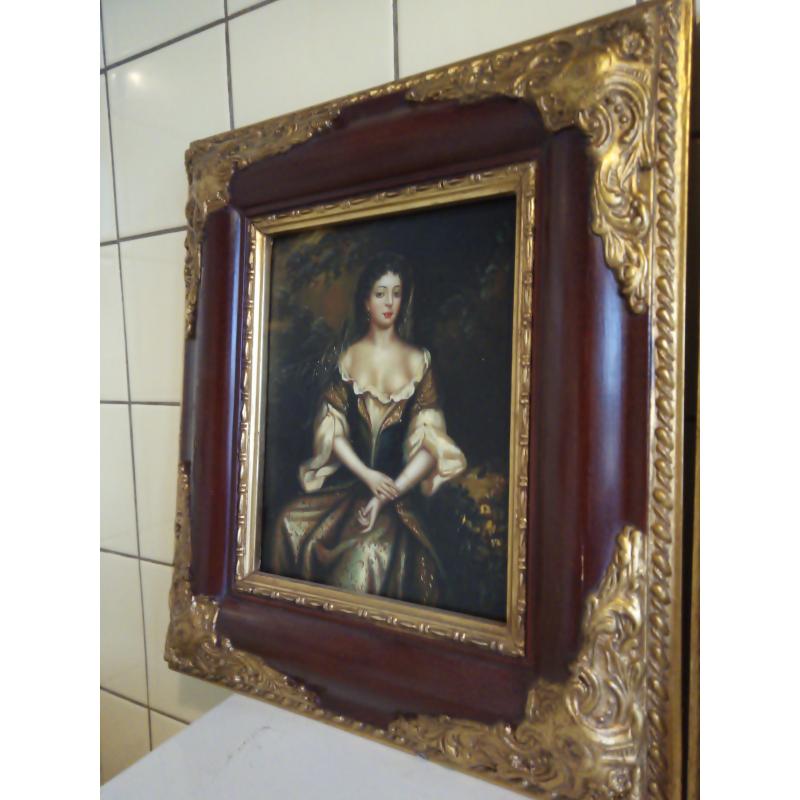 Te koop, twee zeer mooie, oude antieke olieverf schilderijen