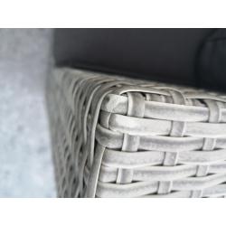 Intratuin 5-zits loungeset Roma wicker grijs.