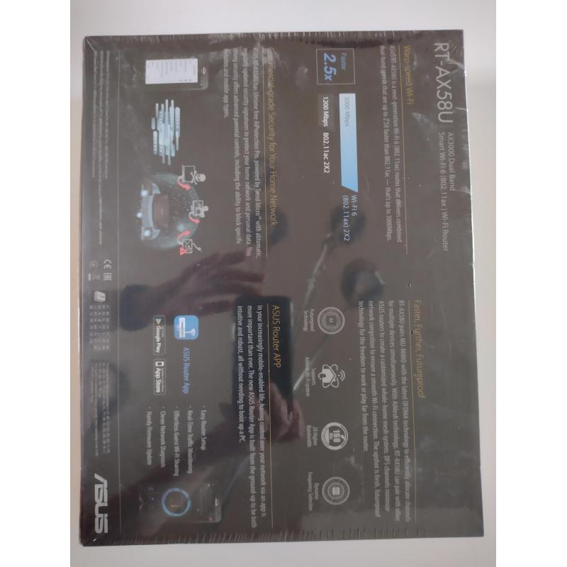 Ongeopend - Router Asus RT-AX58U (nieuwprijs 180)