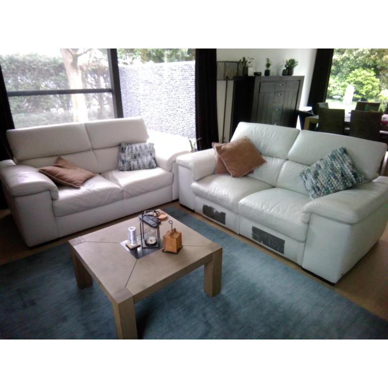 Lederen zetel 2x2 zit met relax