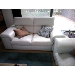 Lederen zetel 2x2 zit met relax