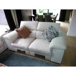 Lederen zetel 2x2 zit met relax