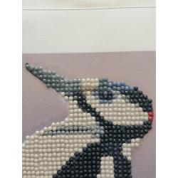 Diamond Painting "Specht" 30 x 30 cm afgewerkt