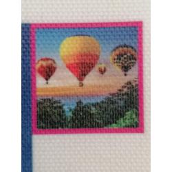 Diamond Painting "Luchtballonnen" 30 x 30 cm afgewerkt