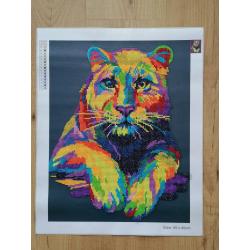 Diamond Painting "Leeuwin" 50 x 40 cm afgewerkt